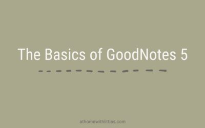 The Basics of GoodNotes 5